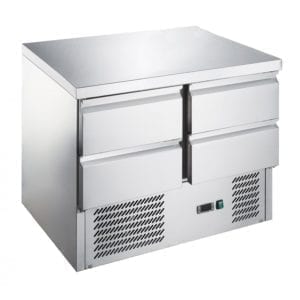 Table compacte réfrigérée / 4 tiroirs