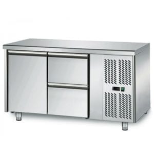 Table réfrigérée 700 / 1 porte + 2 tiroirs