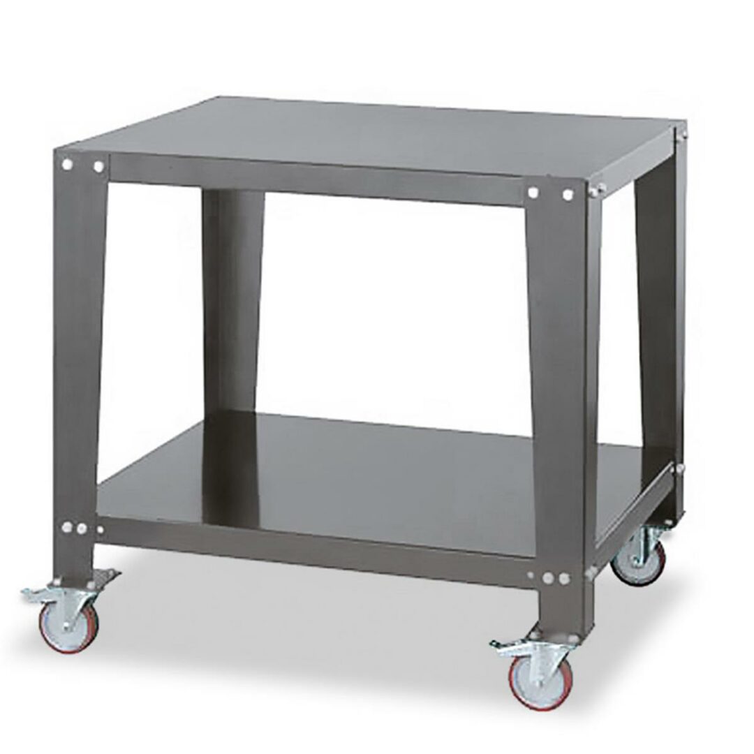 support four à pizza  pour 6x36 italien sur la largeur option roulettes