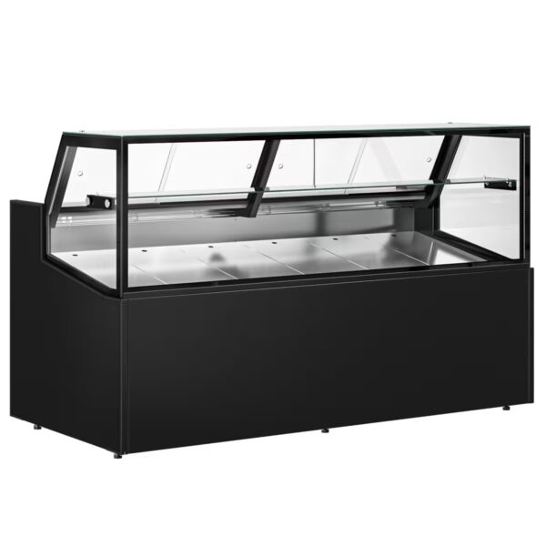 VITRINE DE PRESENTATION REFRIGEREE 5 FACES VITREES / LED - 1940 mm - 380 Litres - avec 1 étagère – Image 3