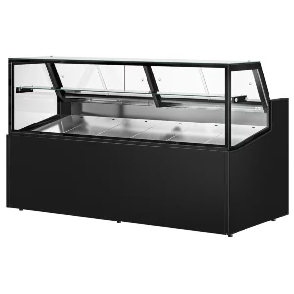 VITRINE DE PRESENTATION REFRIGEREE 5 FACES VITREES / LED - 1940 mm - 380 Litres - avec 1 étagère – Image 4