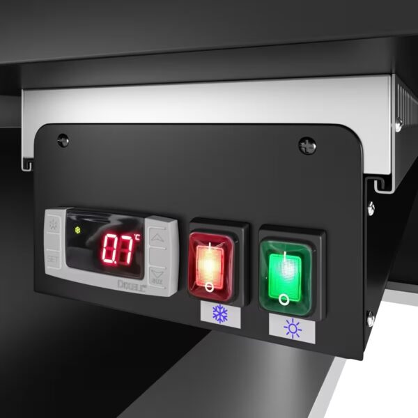 VITRINE DE PRESENTATION REFRIGEREE 5 FACES VITREES / LED - 1940 mm - 380 Litres - avec 1 étagère – Image 5