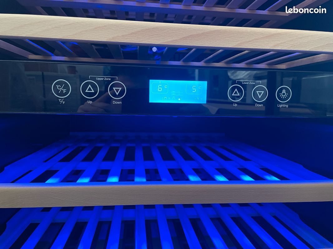 CAVE A VIN 160 BOUTEILLES / DOUBLE ZONE CLIMATIQUE – Image 5